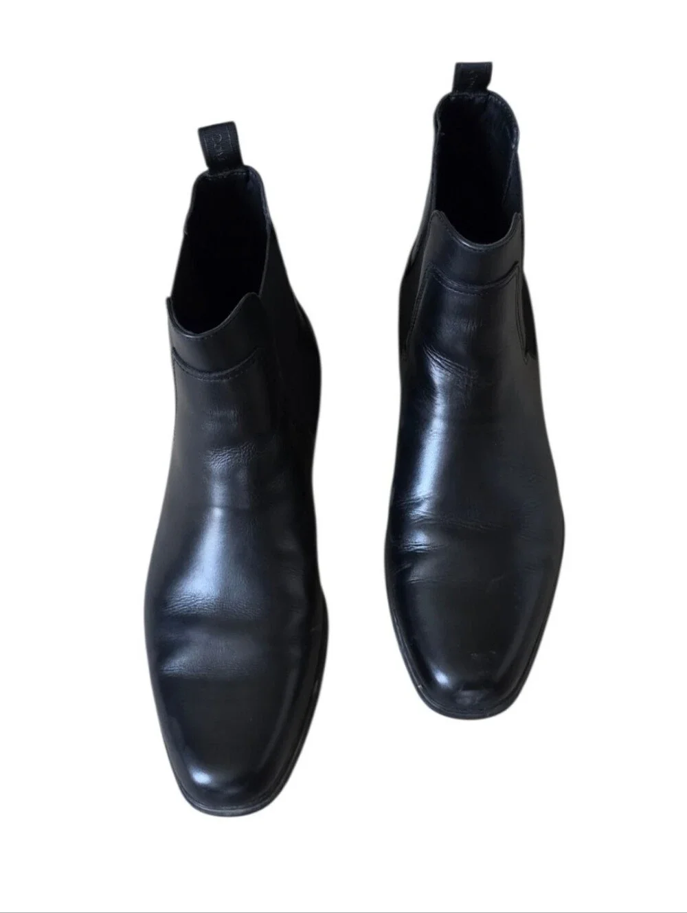 Calvin Klein Declan Men’s Black Leather Chelsea Boots Size 12 Dress Ankle